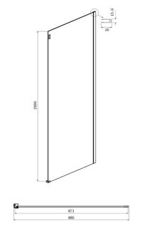 Душевой уголок Ambassador Benefit 19021102HX-90HX 130x90см хром/прозрачное